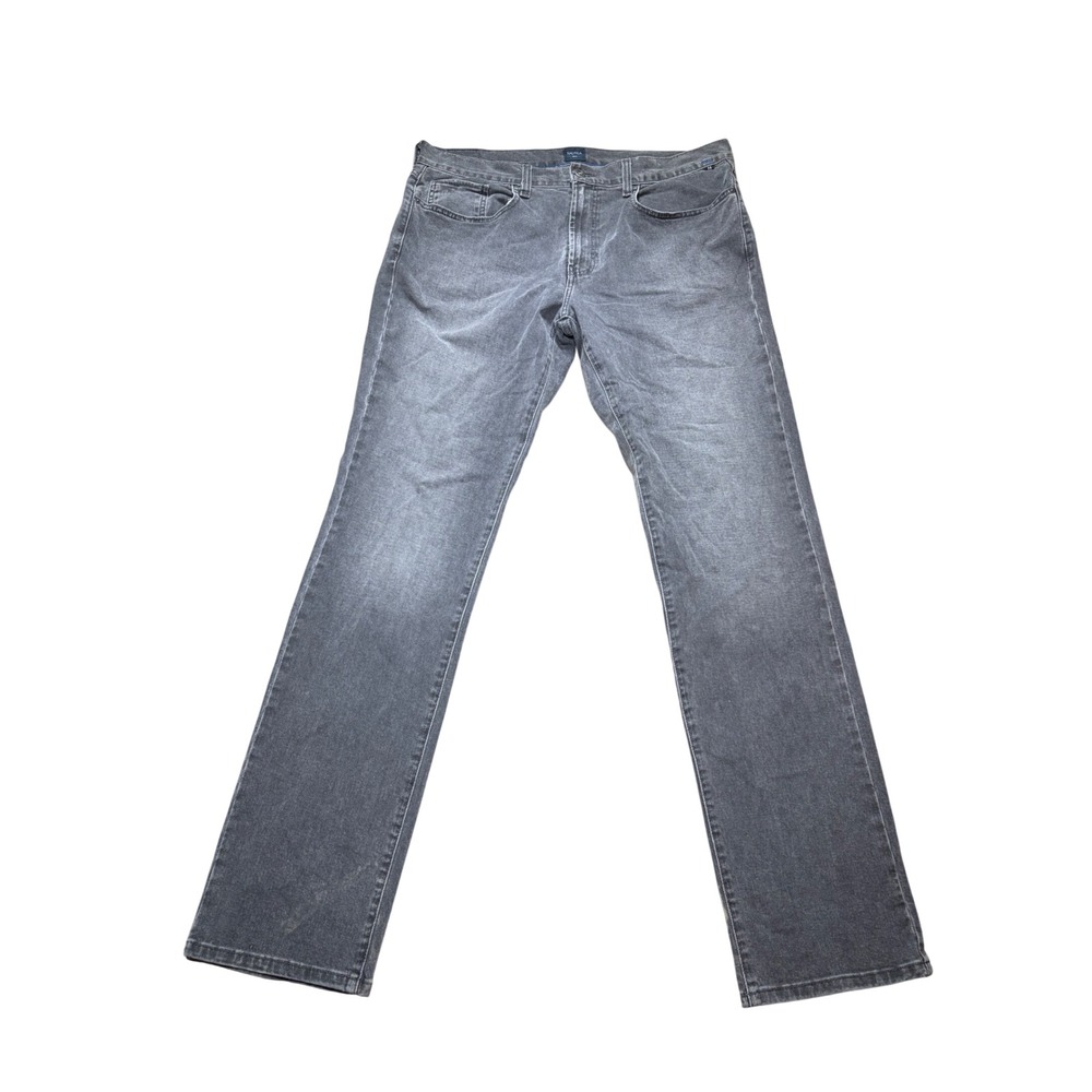 Nautica Jeans Co Mens 34x34 Straight Fit Faded Gray Denim Pants 40579